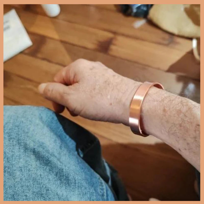 Bracelet en Cuivre Rouge Fait Main – Énergie, Vitalité & Bien-Être