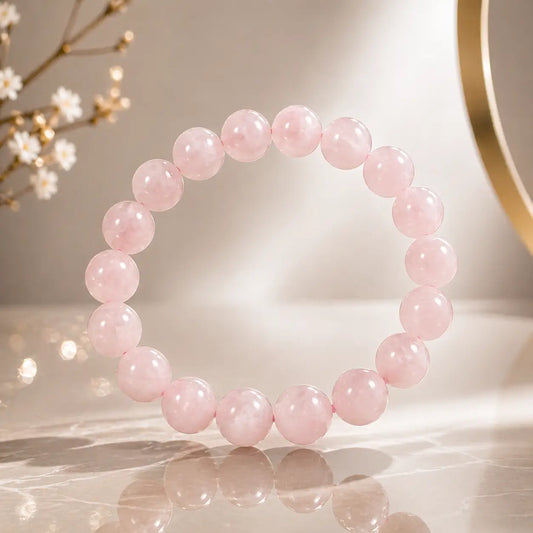 Bracelet en Quartz Rose