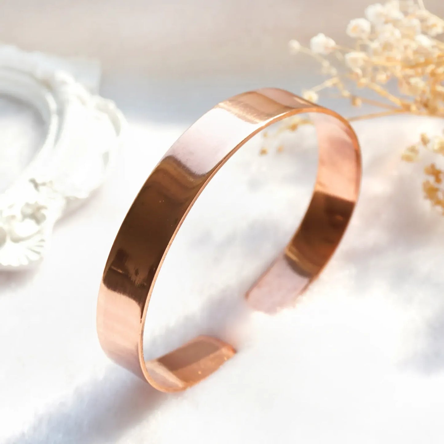 Bracelet en Cuivre Rouge Fait Main – Énergie, Vitalité & Bien-Être
